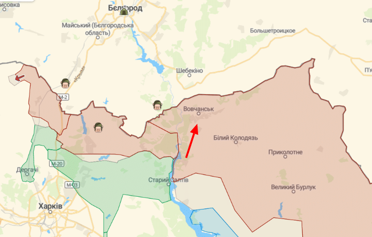 Волчанска находится всего в 5 км от границы с РФ
