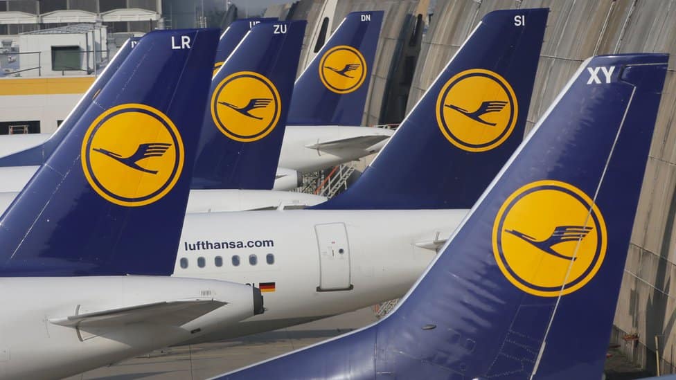 Забастовка почти полностью остановила работу Lufthansa в Германии