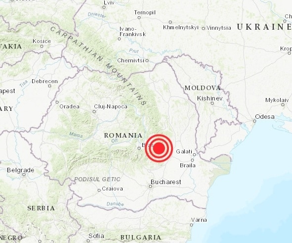 В Румынии произошло землетрясение магнитудой 4,4